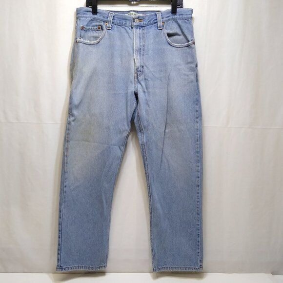 Levi's 505 Regular Fit Men 35x28 Straight Leg Mid-Rise Jeans Red Tag VTG - Picture 1 of 10